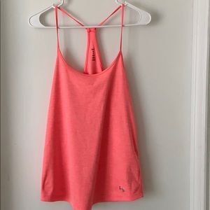 UNDER ARMOUR NEON CORAL WORKOUT TANK - sz S